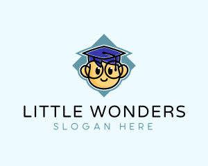 Genius Graduate Preschool Student  logo design