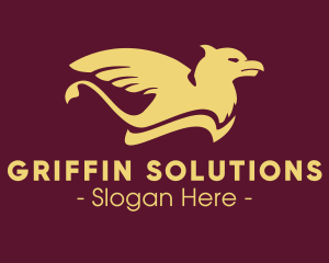 Yellow Griffin Creature logo