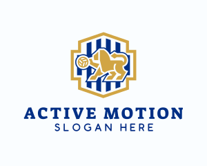 Lion Volleyball Athletics logo