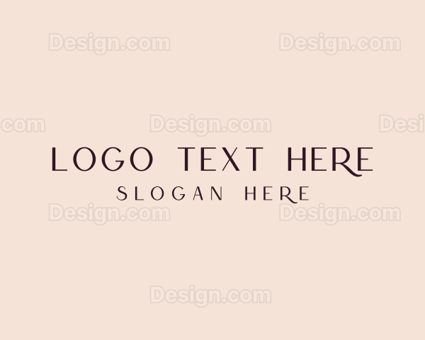 Simple Luxe Wordmark Logo