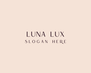 Simple Luxe Wordmark logo design