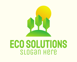 Eco Park Sunset logo design