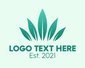 Green Organic Leaves  logo