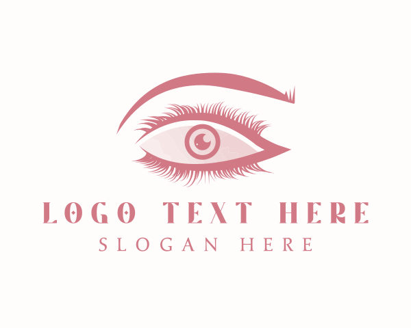 Eyelashes logo example 1