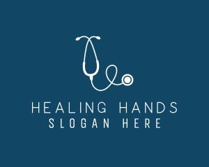 Doctor Medical Stethoscope logo design