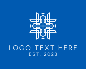 Religious Minimalist Cross  logo