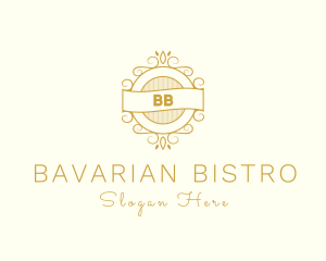 Ornate Bistro Pub Cafe logo design