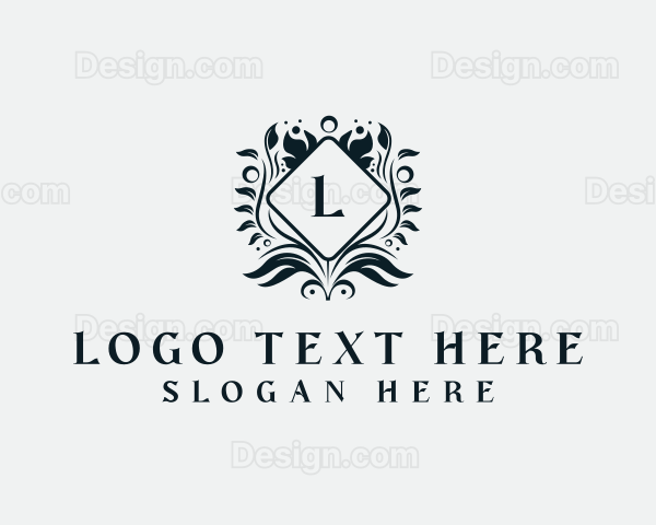 Diamond Floral  Wreath Spa Logo