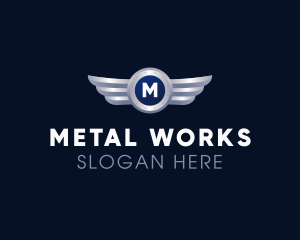 Metal Wing Automotive logo design