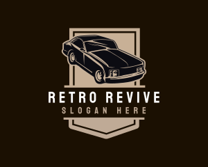 Retro Car Dealers logo design