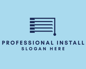 Window Blinds Installation logo design