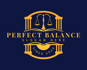 Law Justice Court logo design