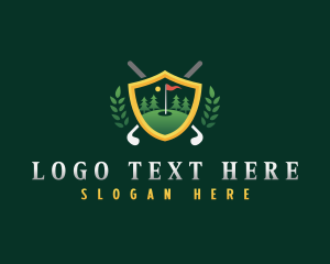 Golf Sports Crest logo