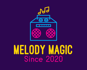 Neon Retro Music Player logo