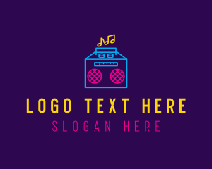 Neon Retro Music Player logo