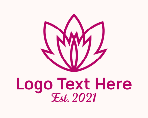 Pink Lotus Leaf logo