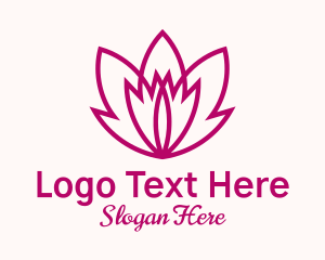 Pink Lotus Leaf Logo