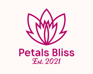 Pink Lotus Leaf logo