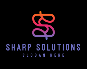 Gradient Firm Letter S logo design