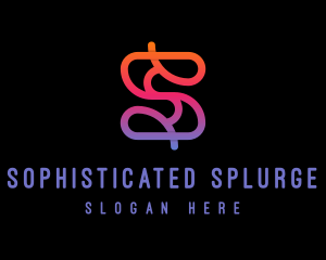 Gradient Firm Letter S logo design