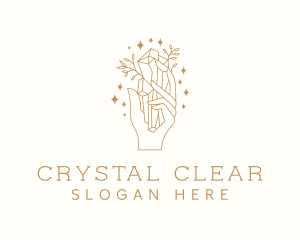 Precious Crystal Hand logo design