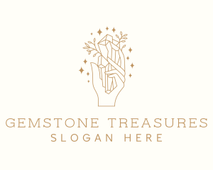 Precious Crystal Hand logo design