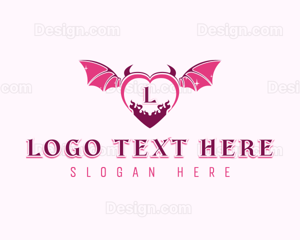 Naughty Devil Heart Logo