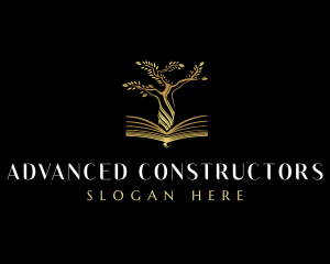 Elegant Tree  Book logo design