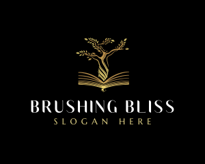 Elegant Tree  Book logo design