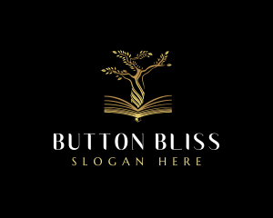 Elegant Tree  Book logo design