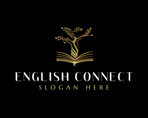 Elegant Tree  Book logo design