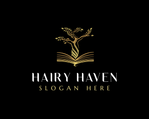 Elegant Tree  Book logo design