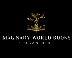 Elegant Tree  Book logo design