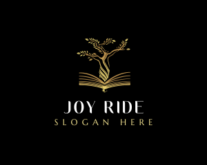 Elegant Tree  Book logo design