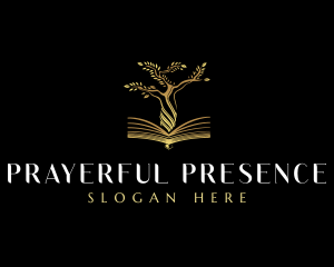 Elegant Tree  Book logo design