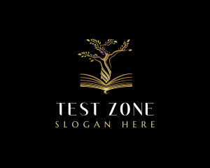 Elegant Tree  Book logo design