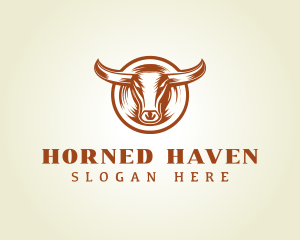 Cattle Bull Horns logo design