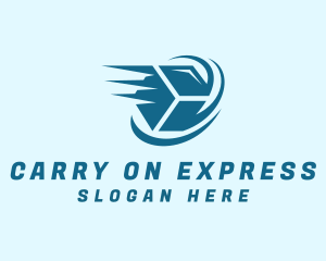 Express Courier Box logo design