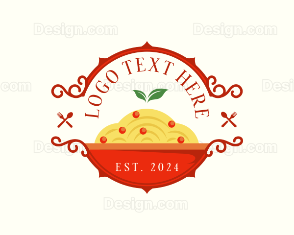 Culinary Pasta Spaghetti Logo