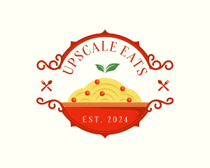 Italian Pasta Spaghetti logo design