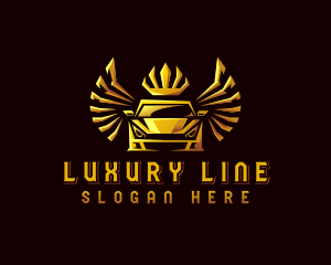 Luxury Crown Car logo design