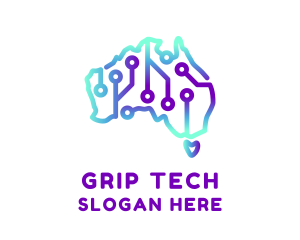 Tech Map Australia logo design