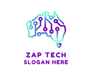 Tech Map Australia logo design