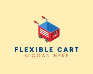 Isometric Toy Cart  logo design