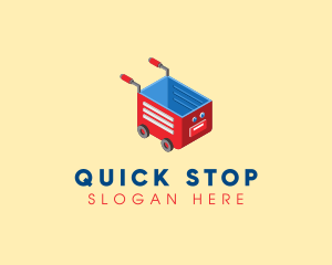 Isometric Toy Cart  logo design