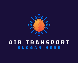 Hot and Cold Ventilation logo design