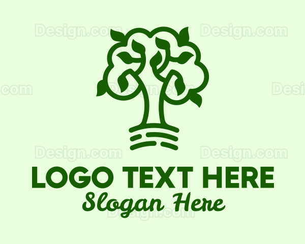 Natural Green Tree Logo