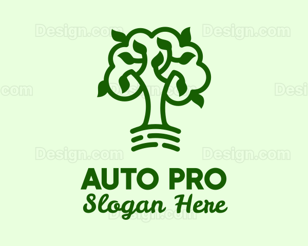 Natural Green Tree Logo