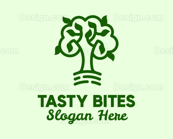 Natural Green Tree Logo