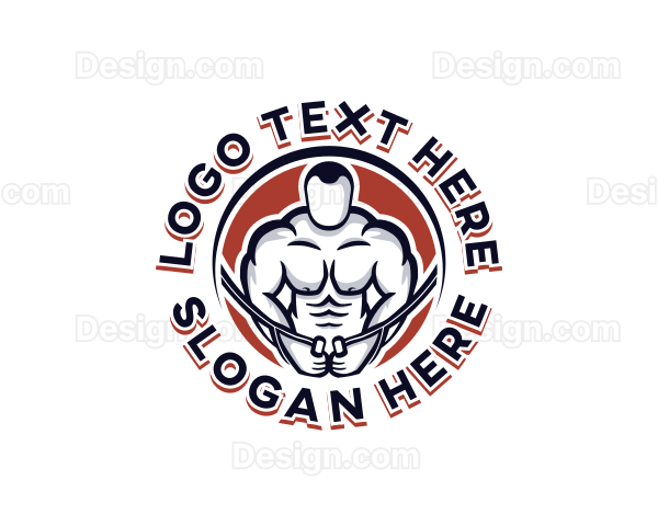 Weightlifting Gym Workout Logo